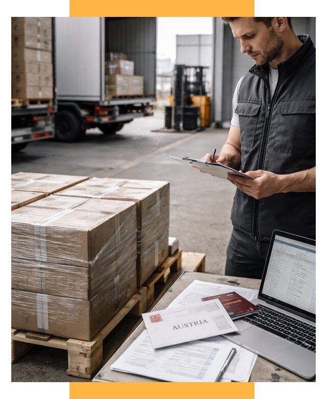 Доставка в Австрию от 67756 р. Логистика и экспорт СетСервис-Бзл