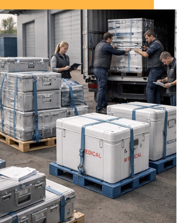 Перевозка медицинского оборудования по всему миру от 15636 руб