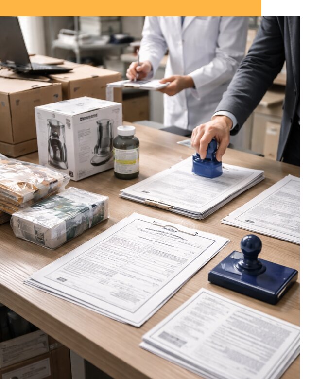 Сертификация импортных товаров от 12509 с таможенным сопровождением